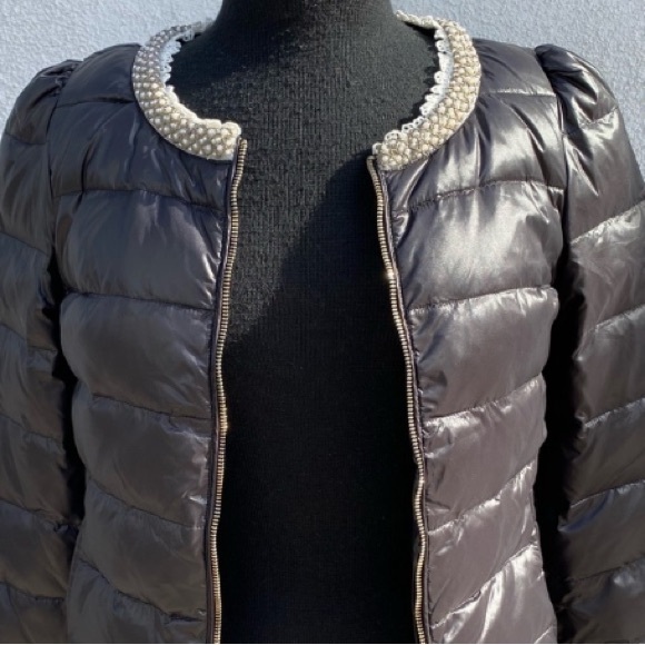 New Puffer Jacket, pearls & lace - Picture 11 of 11